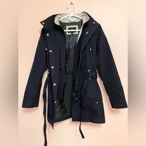 London fog zip-front hooded jacket